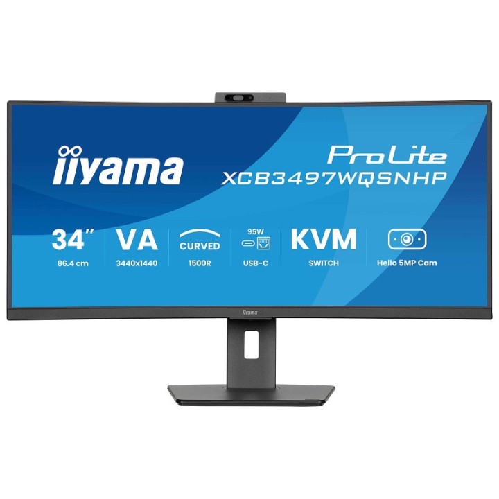 Écran PC incurvé iiyama XCB3497WQSNPH-B1 34" UltraWide Quad HD